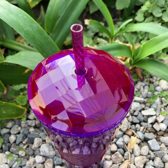 STARBUCKS fall 2021 purple dome tumbler + Topper - Picture 3 of 9